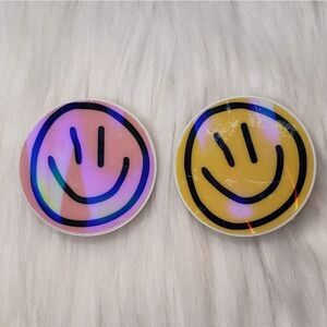 2 Pop sockets pink/ yellow